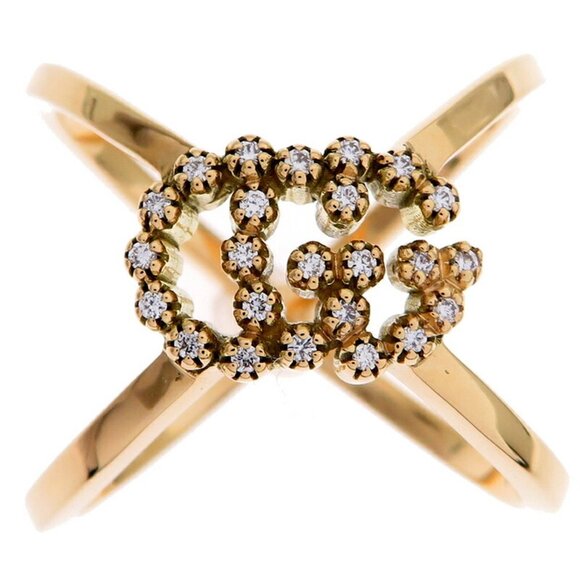 GUCCI Yellow Gold Diamond Ring - Picture 4 of 8